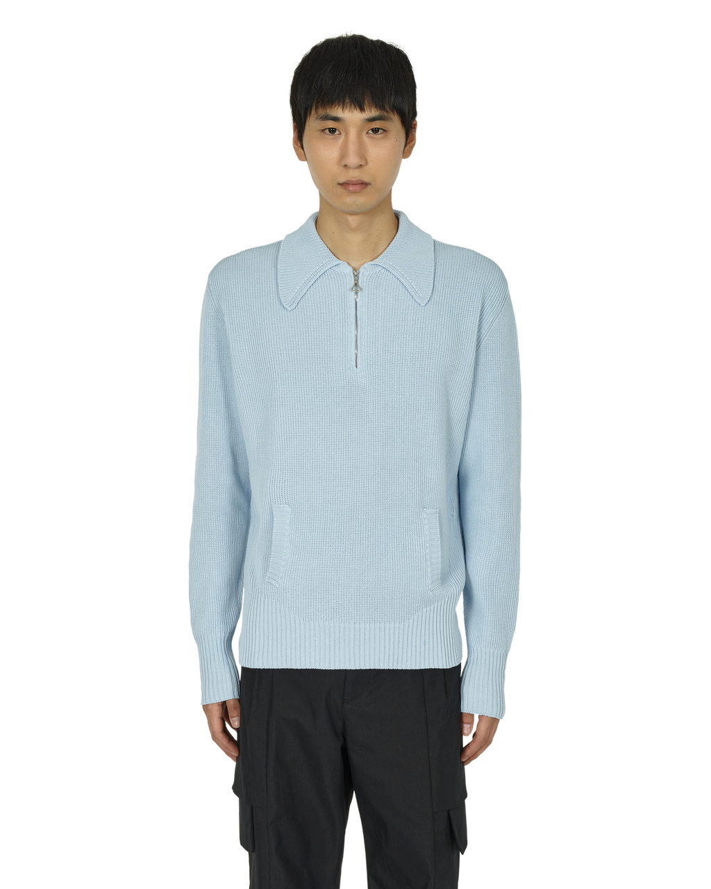 Lancet Zipped Sweater Light Blue – _J.L-A.L_ Lancet Zipped Sweater Light Blue – _J.L-A.L_