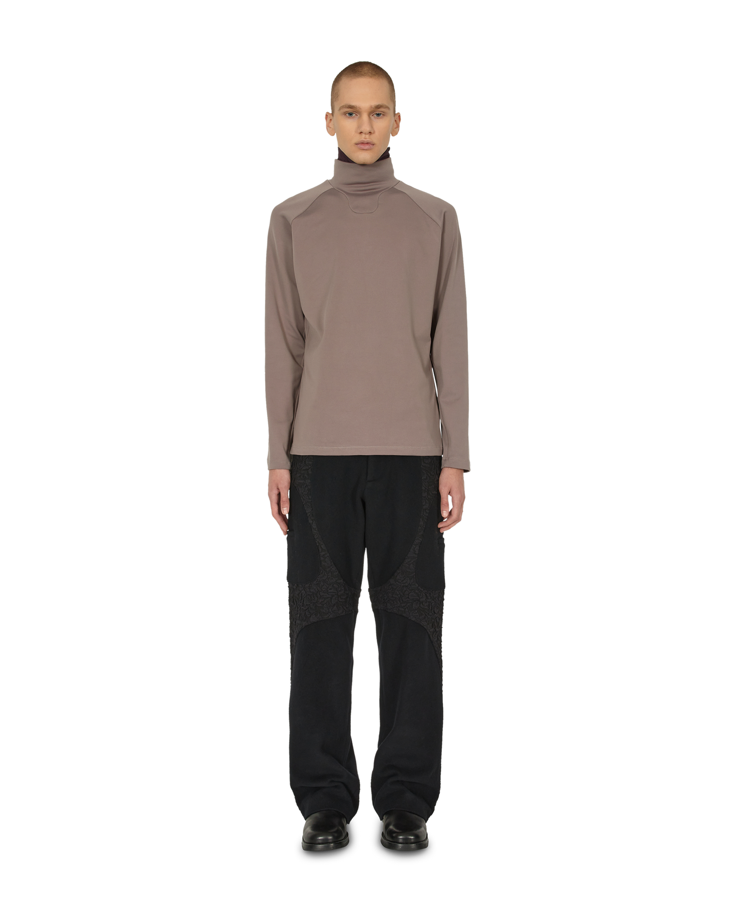 _J.L-A.L_ Neck Gathor Long Sleeve J268724-S-Grey