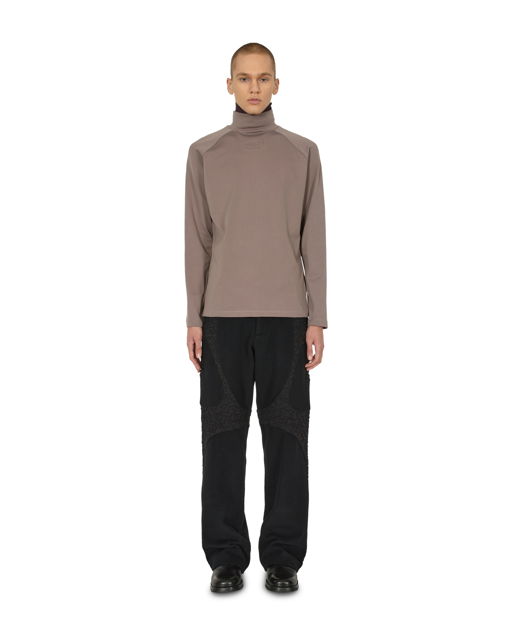 _J.L-A.L_ Neck Gathor Long Sleeve J268724-S-Grey