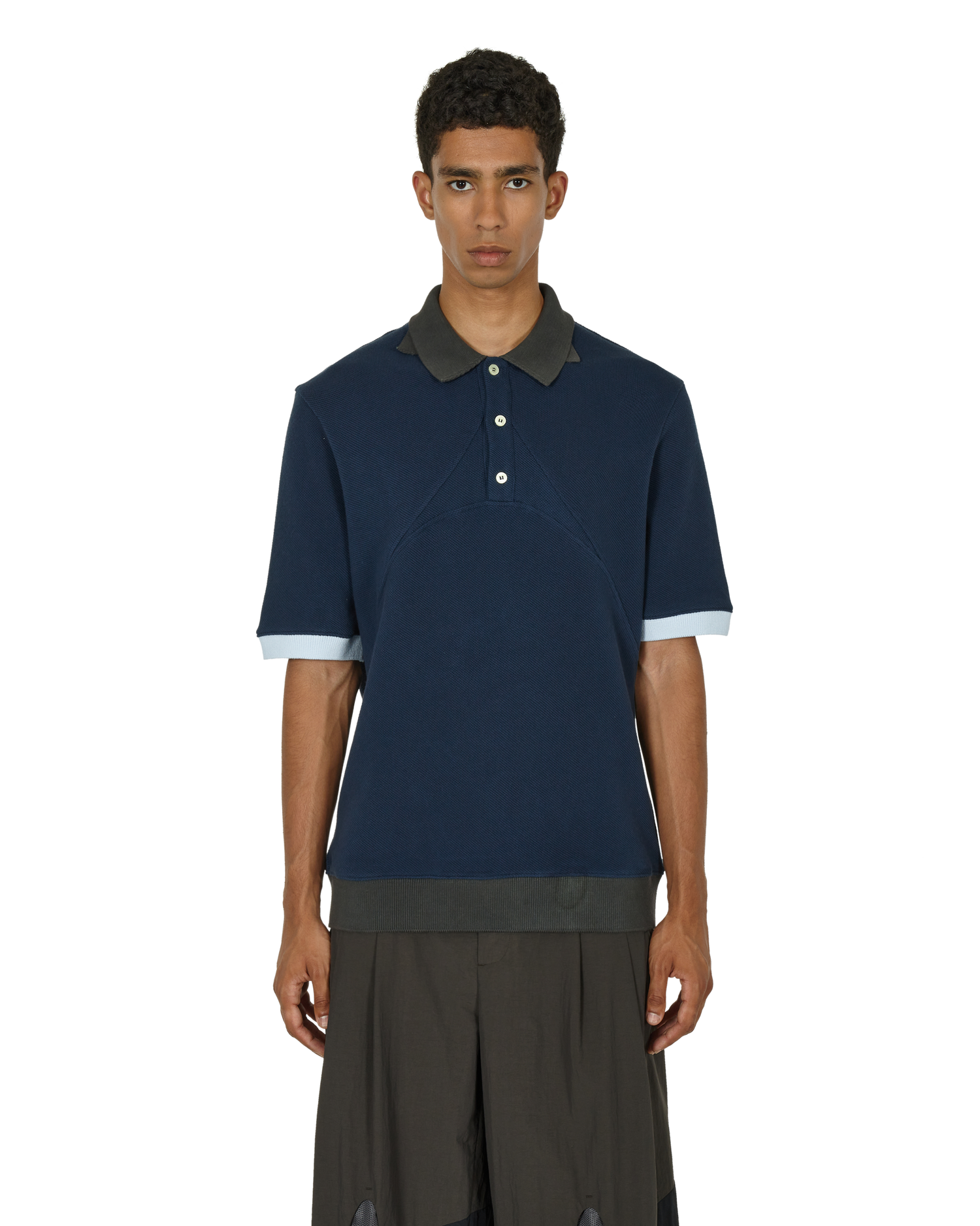_J.L - A.L_ Double Collar Polo J277394-L-Blue