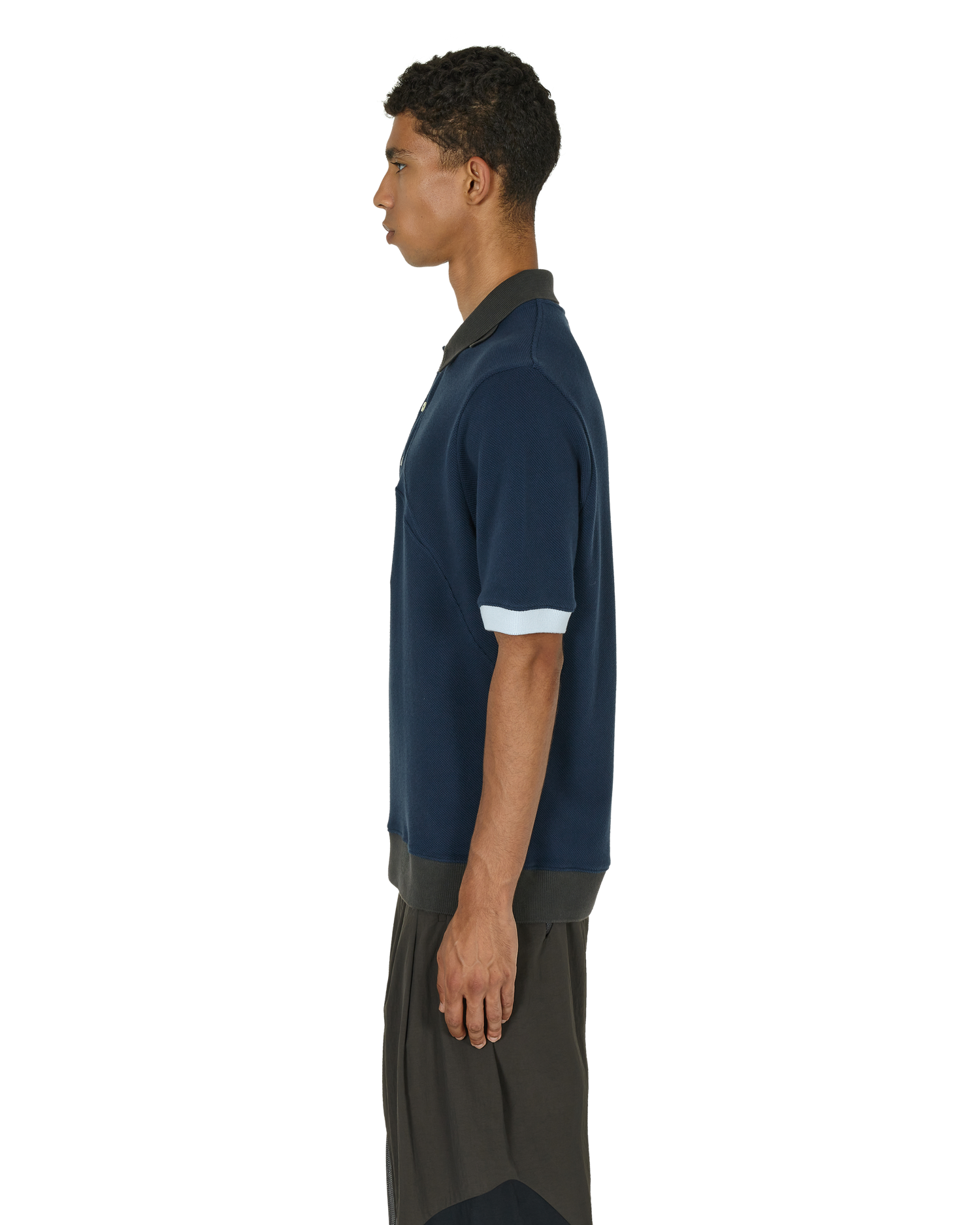 _J.L - A.L_ Double Collar Polo J277394-L-Blue