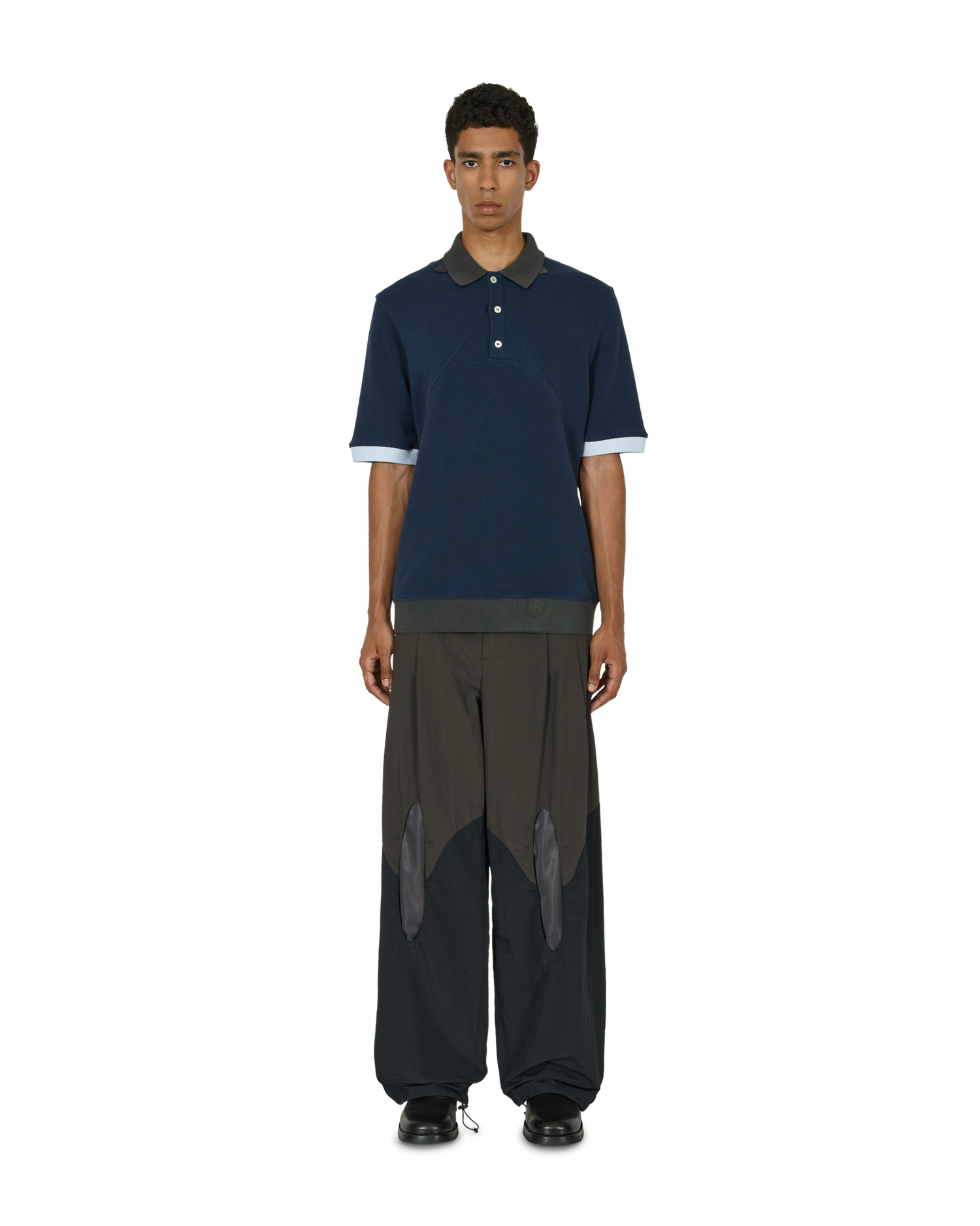 _J.L - A.L_ Double Collar Polo J277394-L-Blue