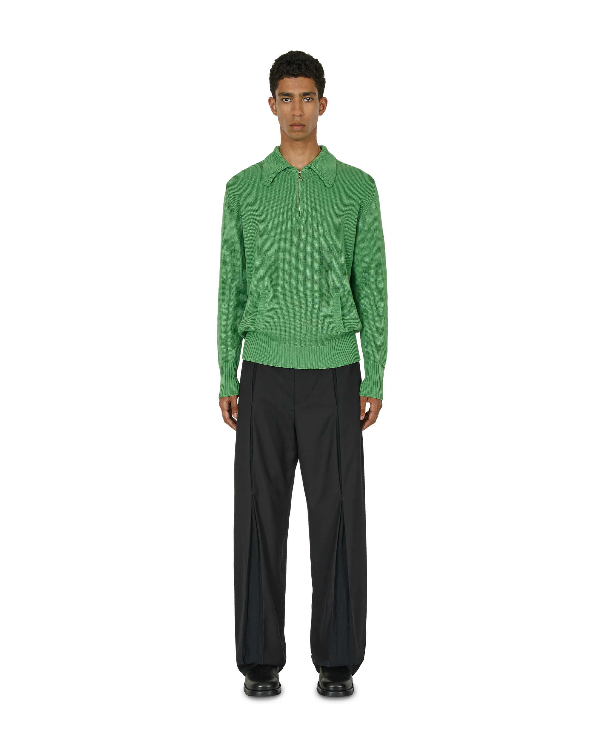 _J.L-A.L_ Lancet Zipped Sweater J277370-S-Green