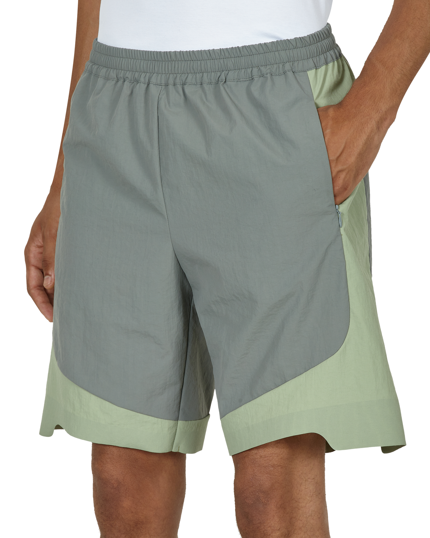 Nylon Short Grey-Green – _J.L-A.L_