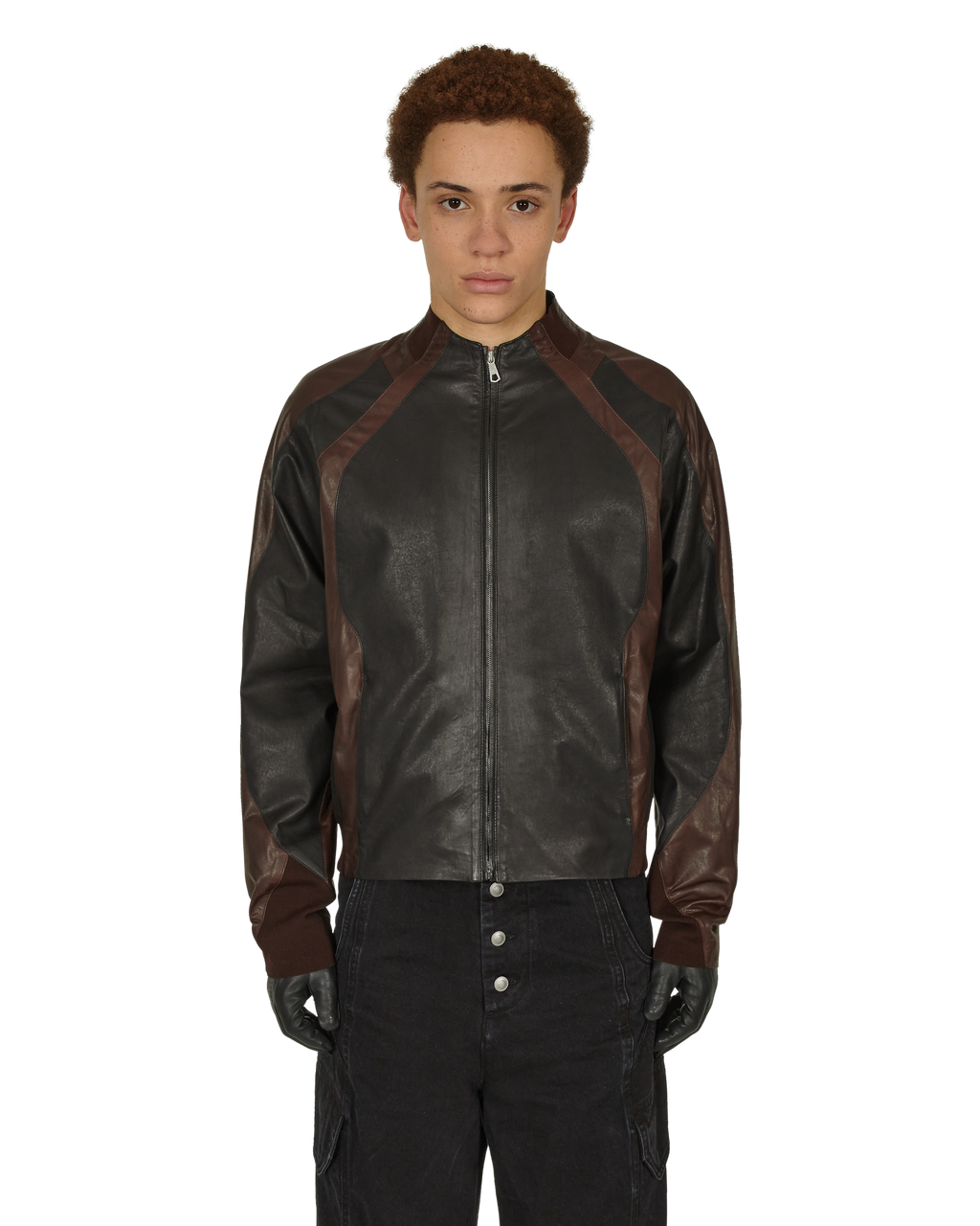 _J.L - A.L_ Leather Minno Jacket J294559-M-Multicolor