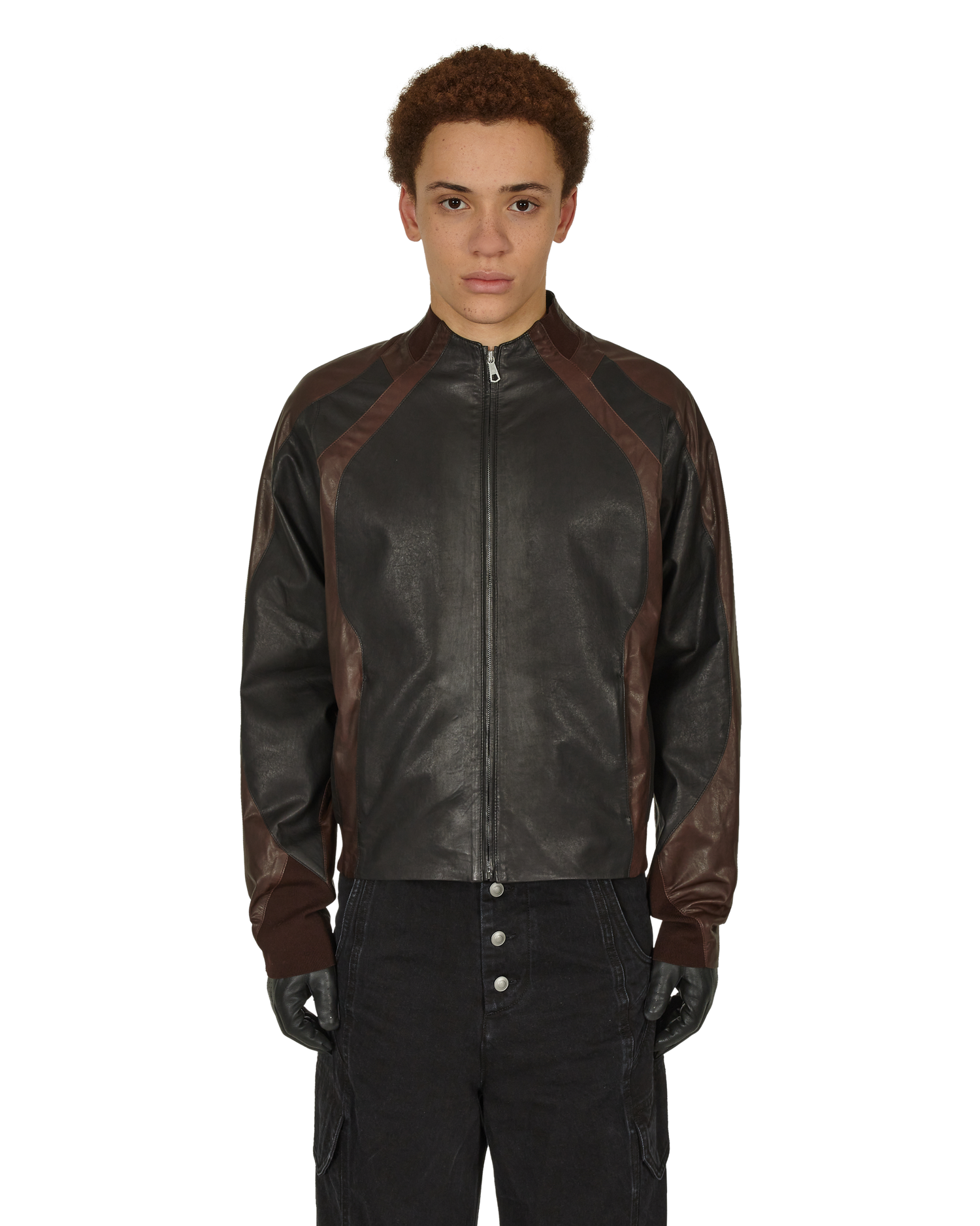 _J.L - A.L_ Leather Minno Jacket J294559-M-Multicolor