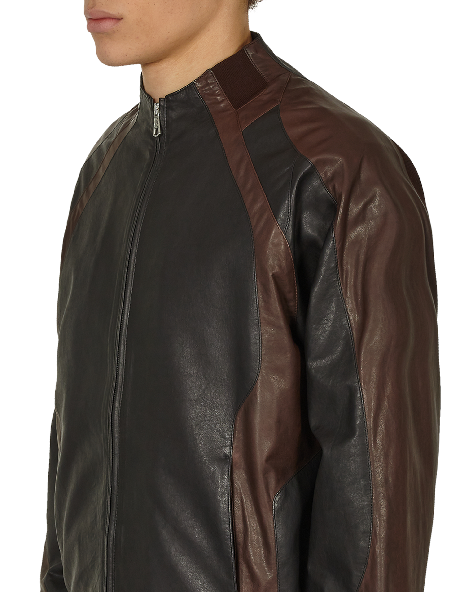 Leather Minno Jacket Peat – _J.L-A.L_