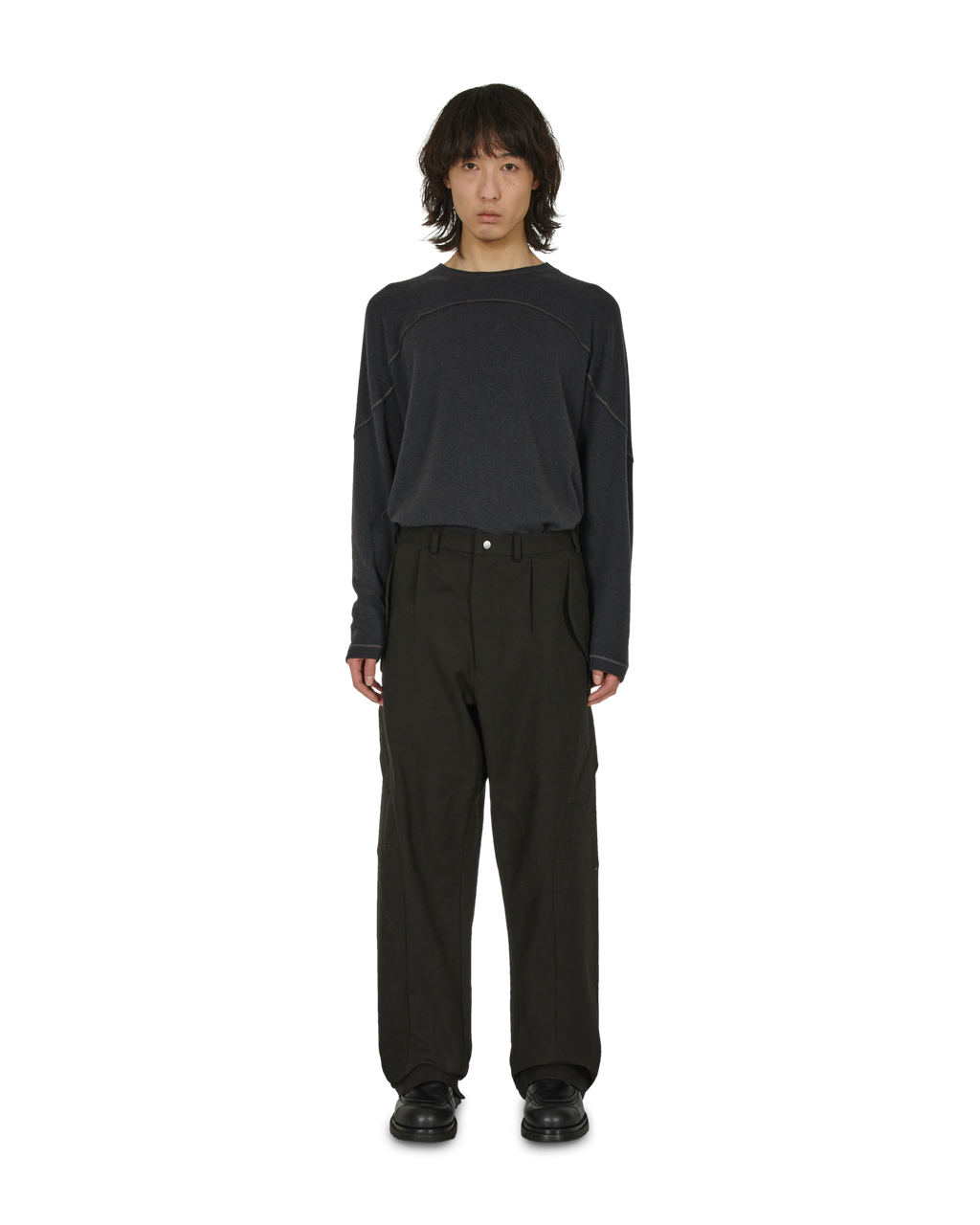 _J.L - A.L_ Brace Trousers J294555-S-Black