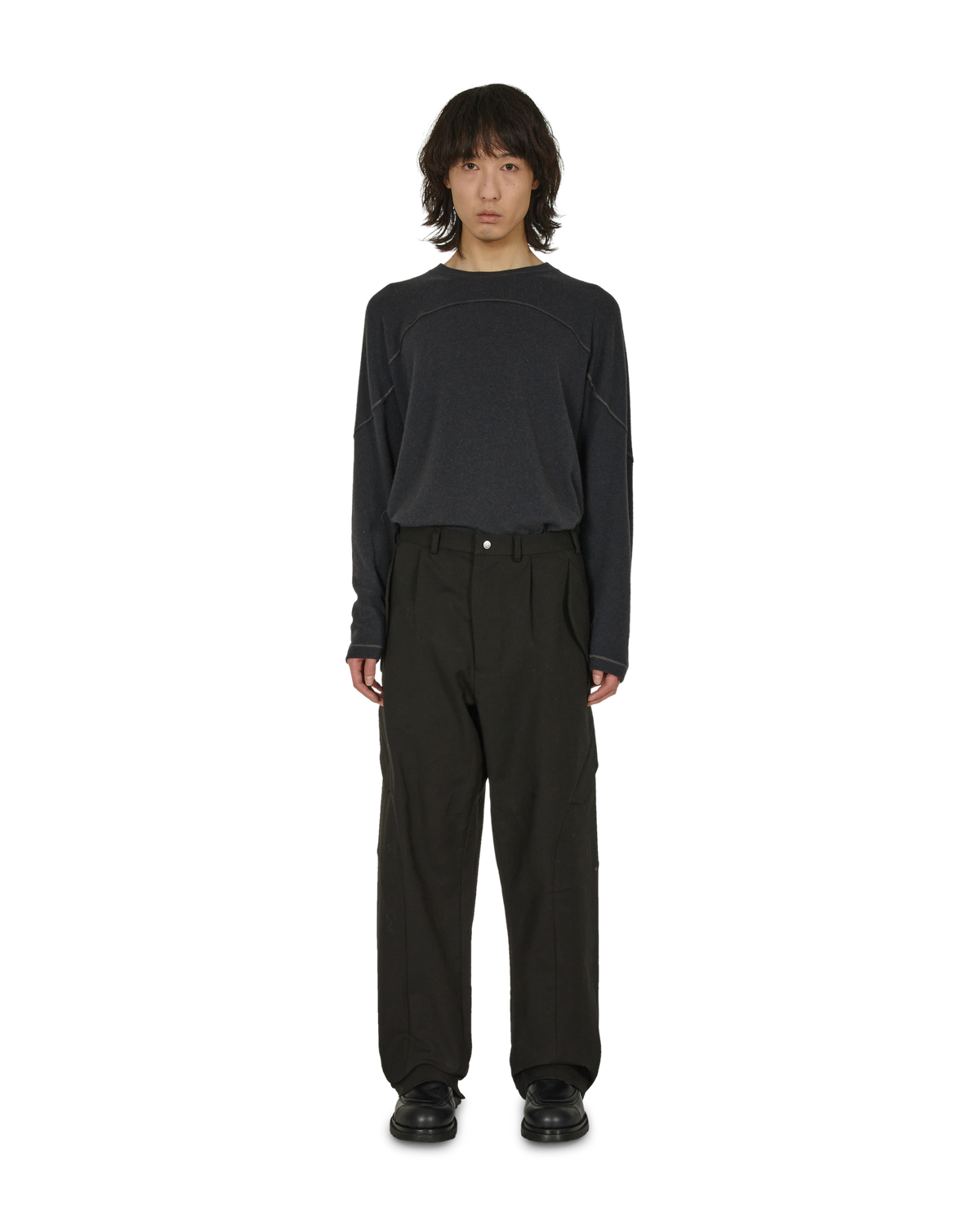 _J.L - A.L_ Brace Trousers J294555-S-Black front