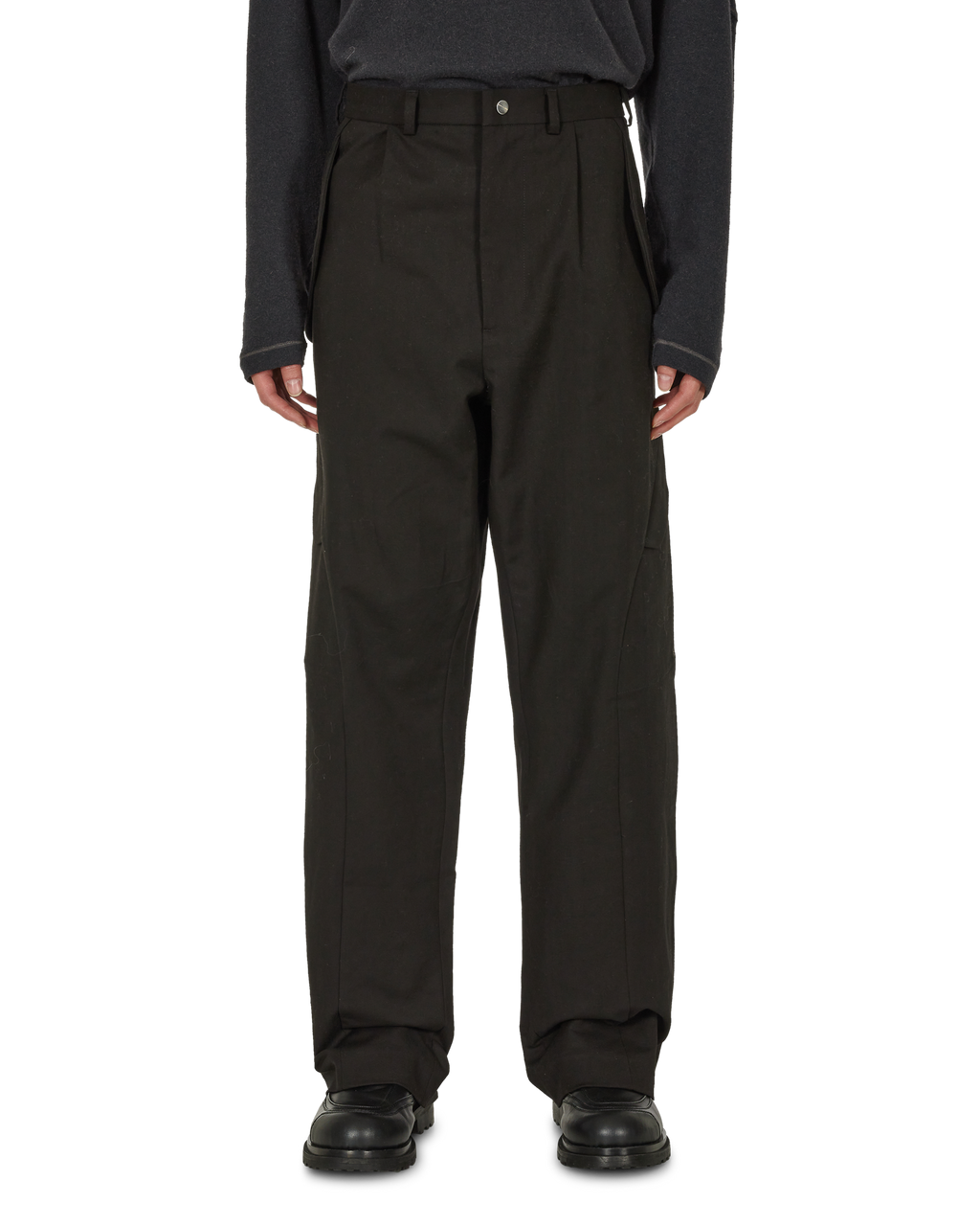 jlal BRACE TROUSERS Sサイズours着用 jlal BRACE TROUSERS Sサイズours着用