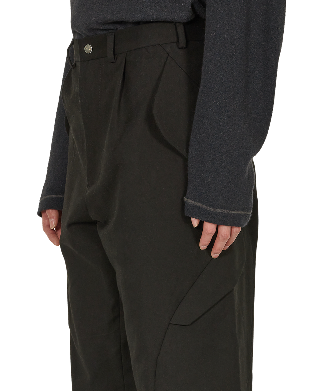 _J.L - A.L_ Brace Trousers J294555-S-Black