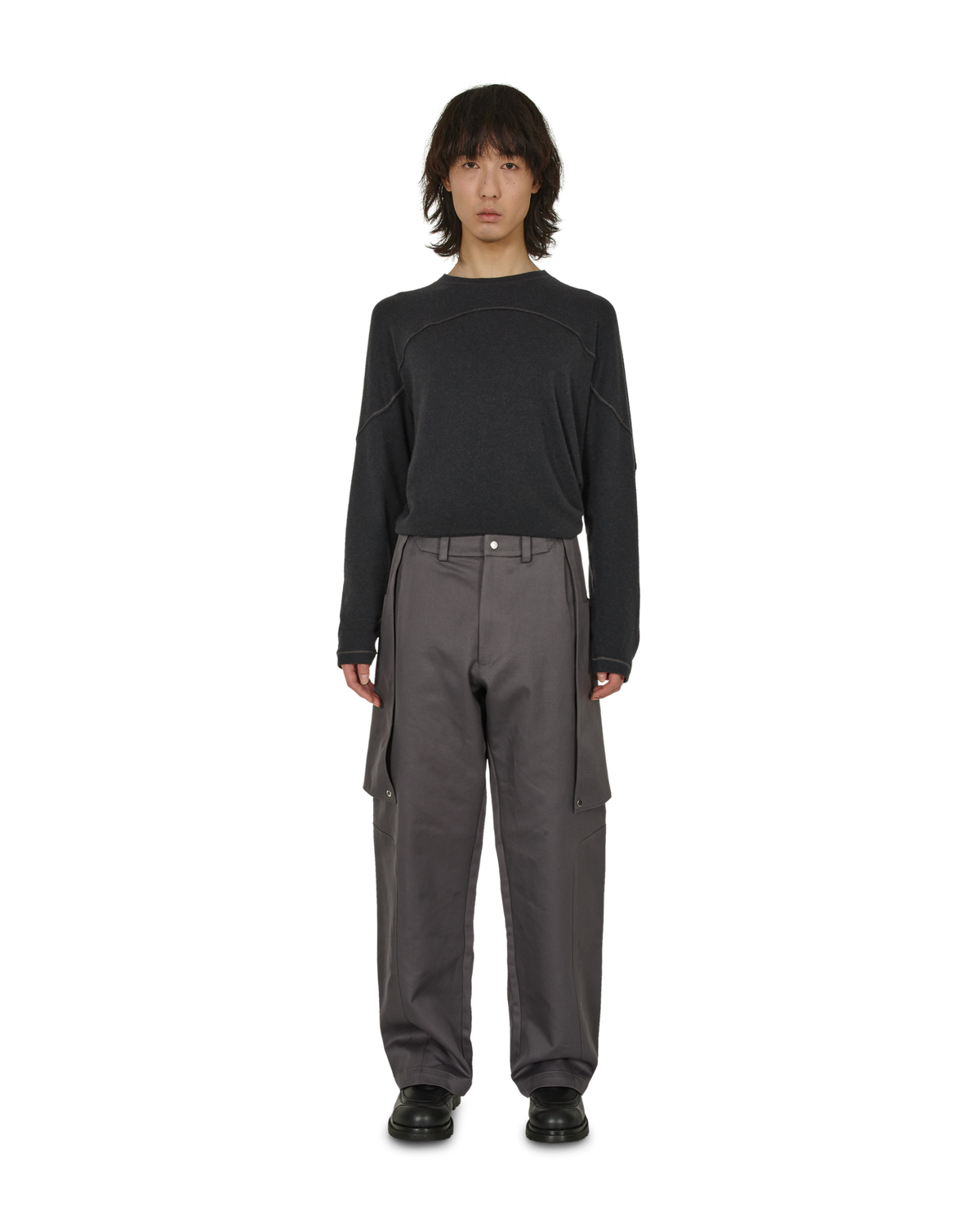 _J.L - A.L_ Tiller Trouser J294580-S-Grey front