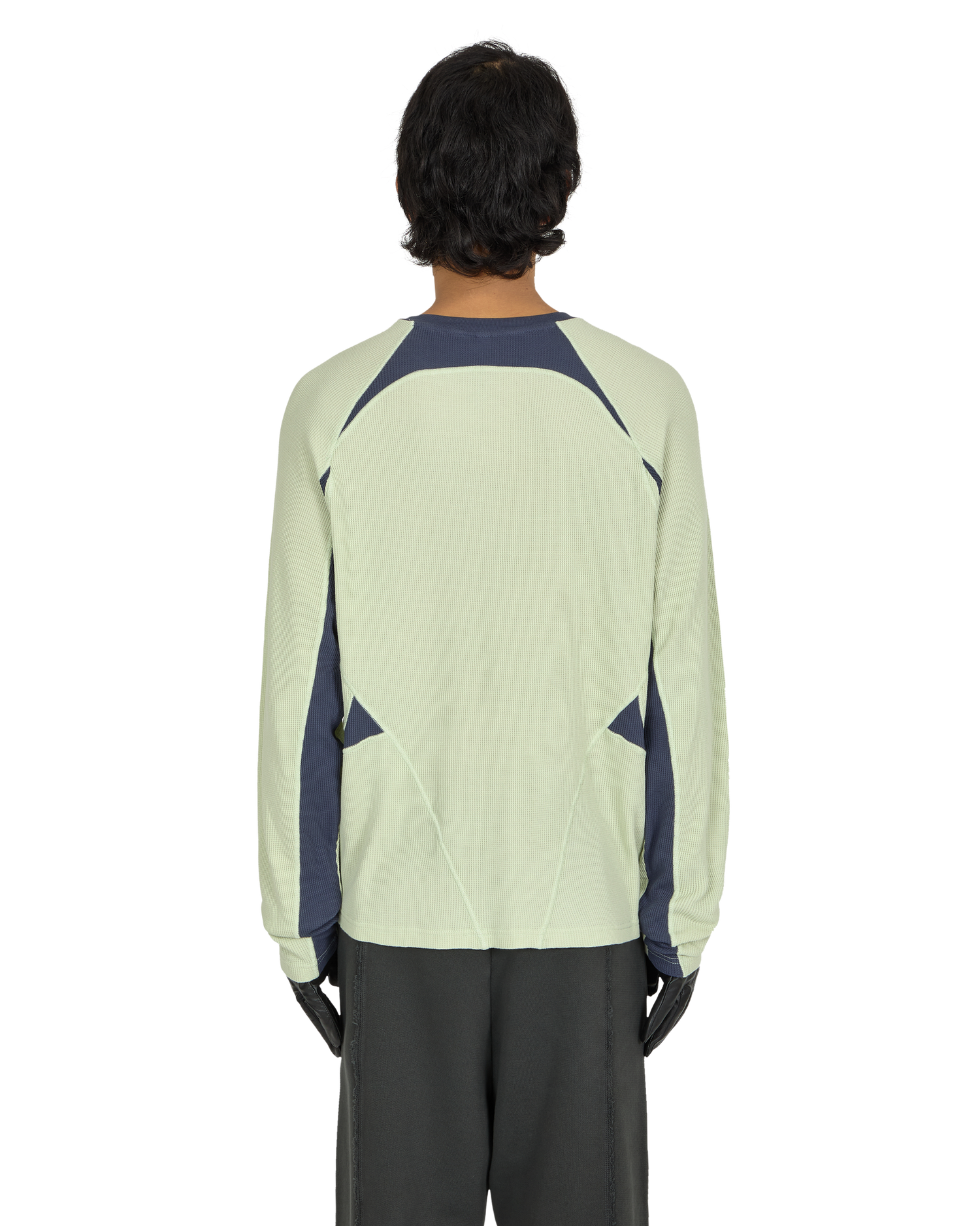 _J.L - A.L_ Waffle Facet Longsleeve J294565-M-Green