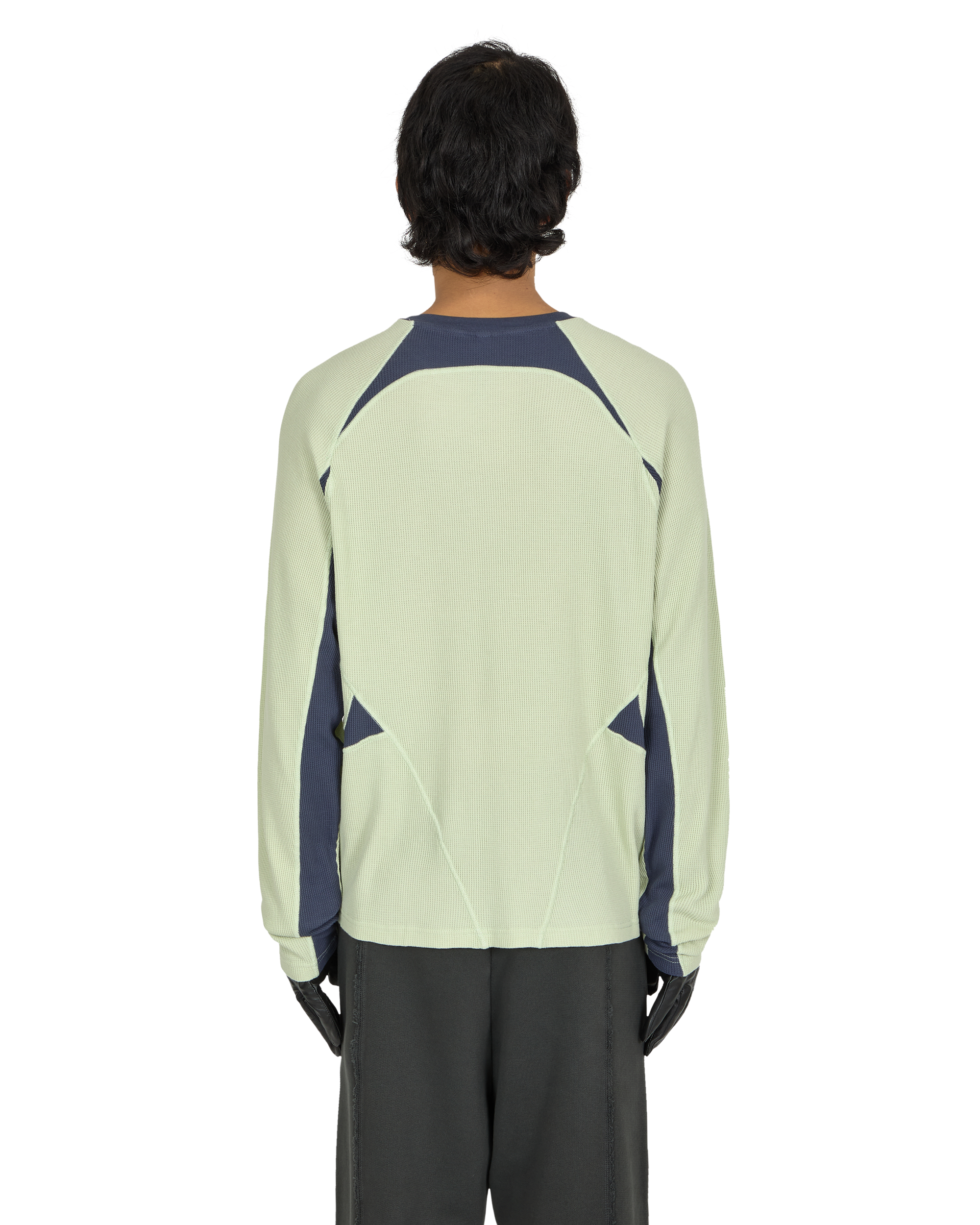 _J.L-A.L_ Waffle Facet Longsleeve J294565-S-Green