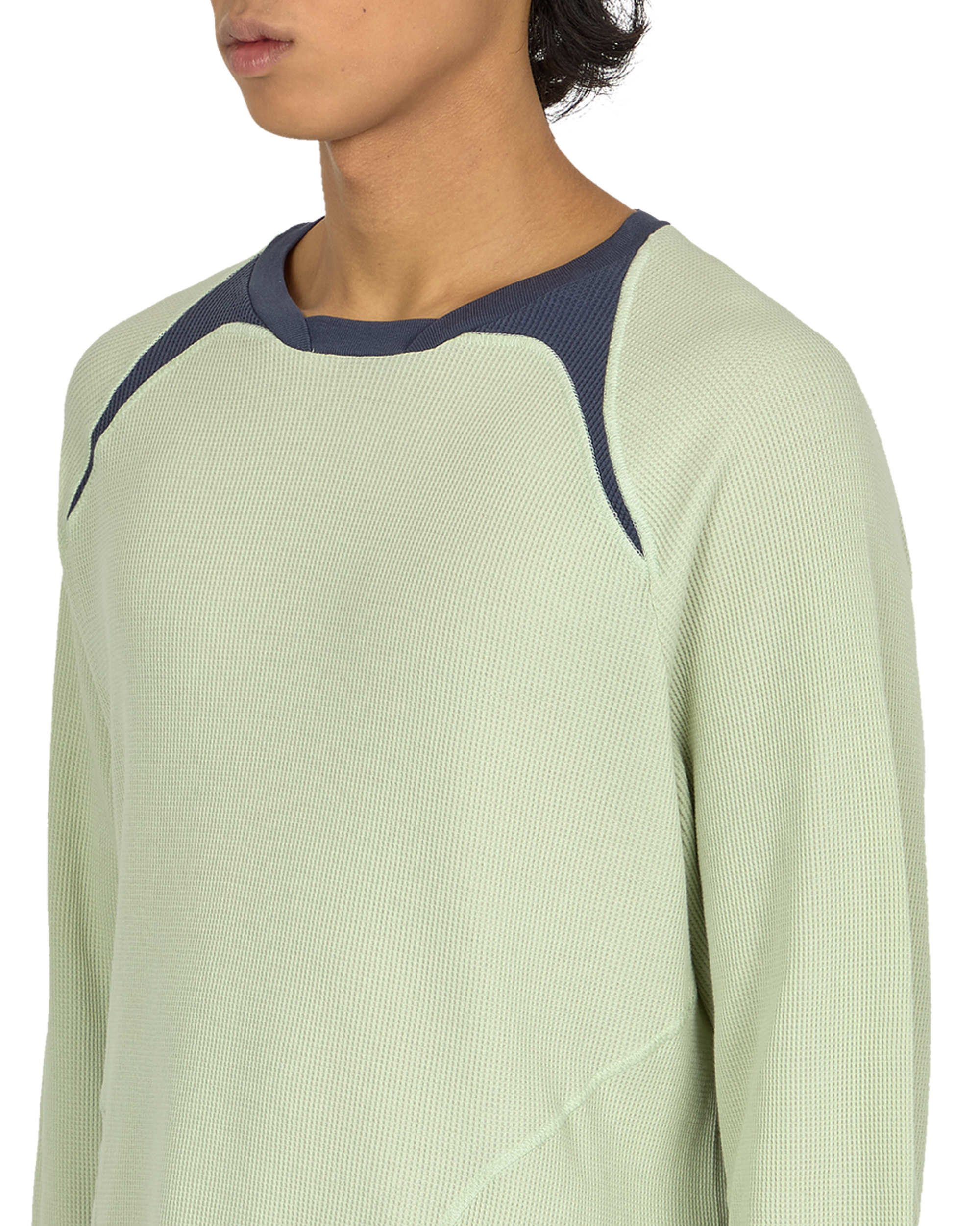 _J.L-A.L_ Waffle Facet Longsleeve J294565-S-Green