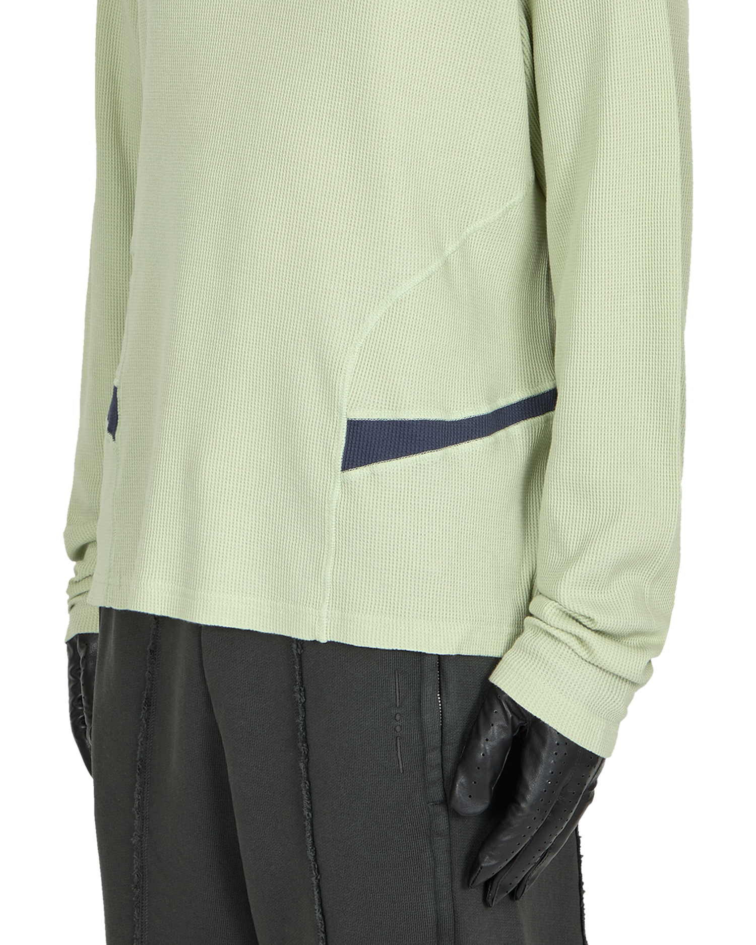_J.L - A.L_ Waffle Facet Longsleeve J294565-M-Green