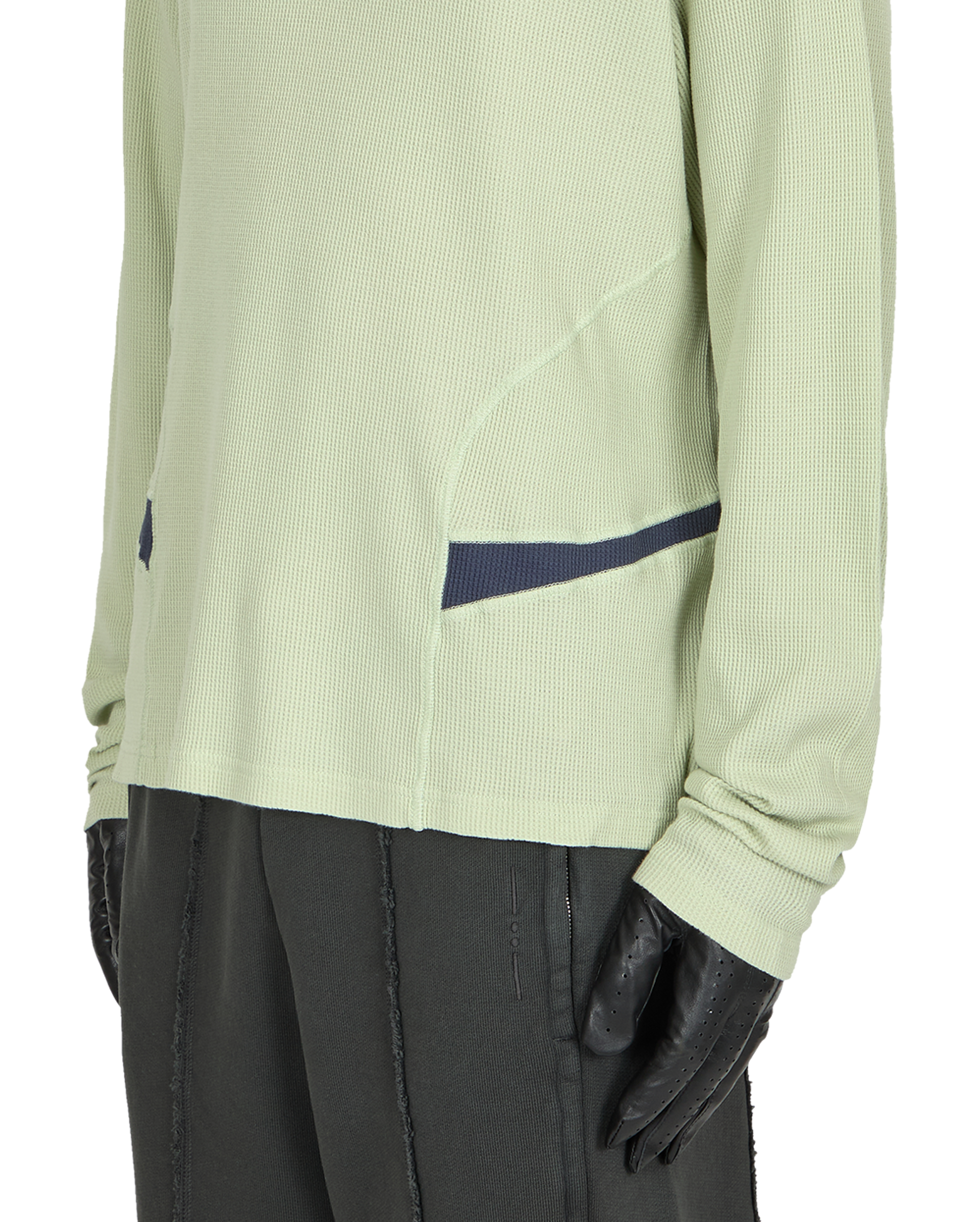 _J.L-A.L_ Waffle Facet Longsleeve J294565-S-Green