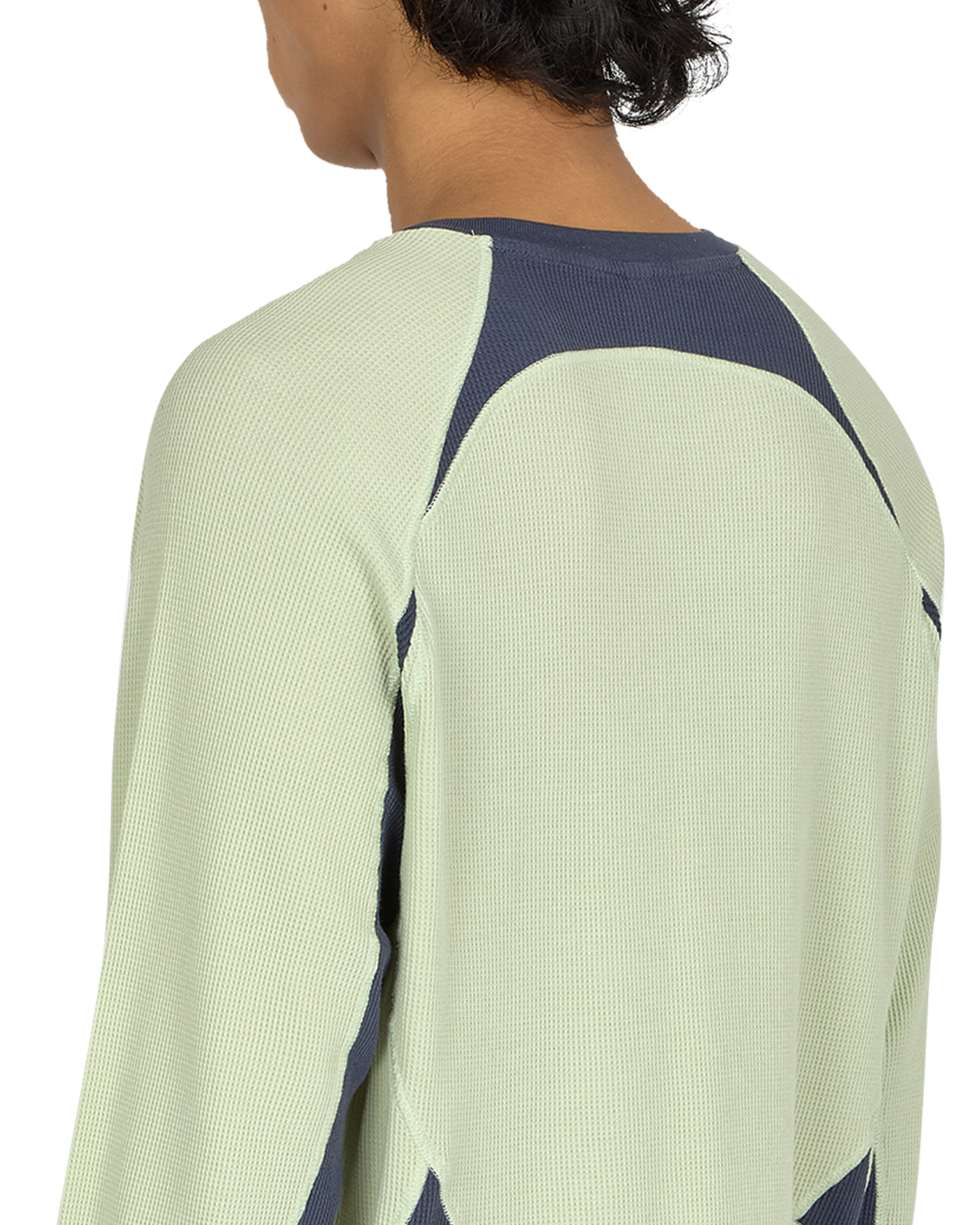 _J.L-A.L_ Waffle Facet Longsleeve J294565-S-Green