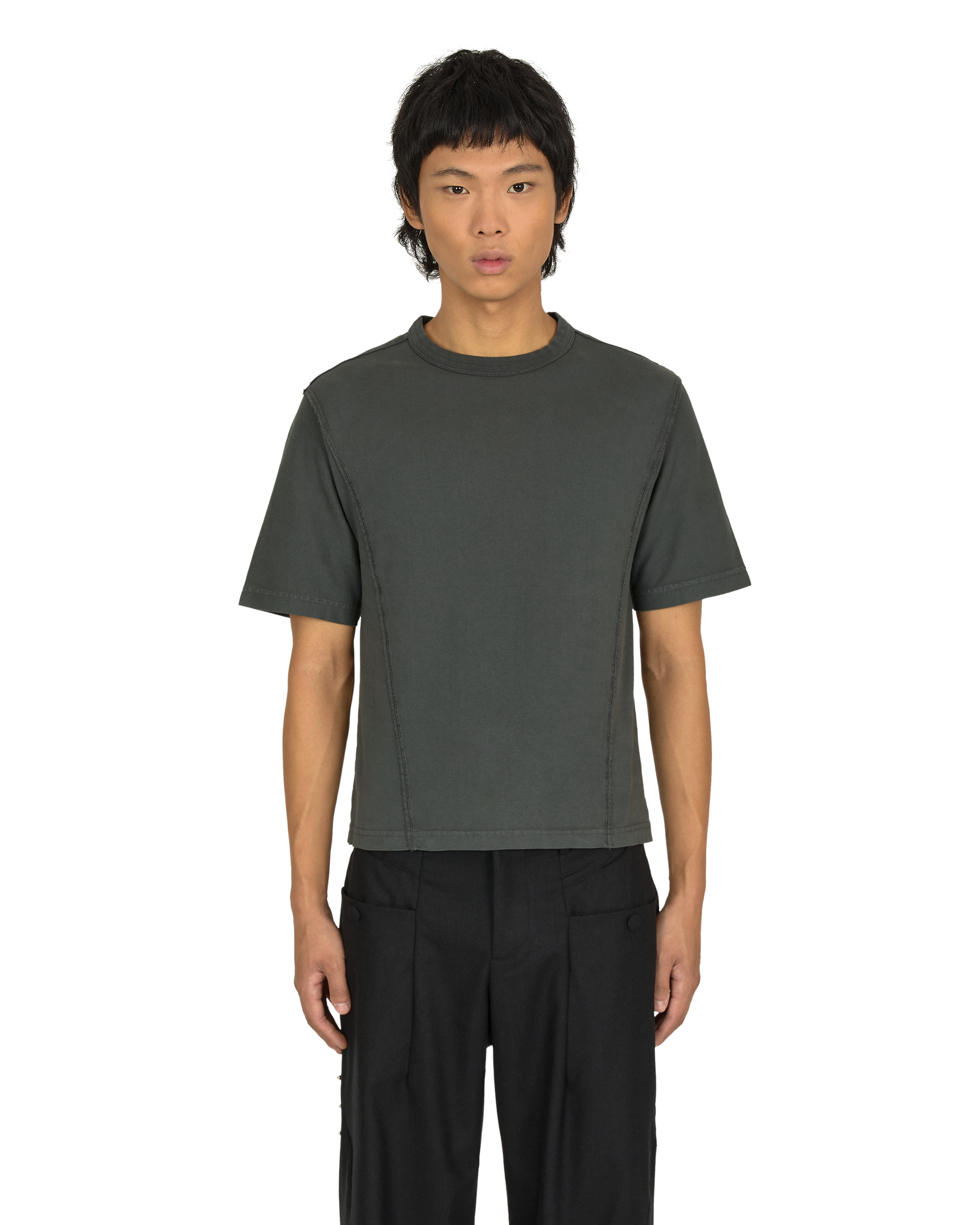 J.L.A.L. ジェイラルPaneled T-Shirt グレー _j.l-a.l_ jlal ジェイラルグレーTシャツ24ss