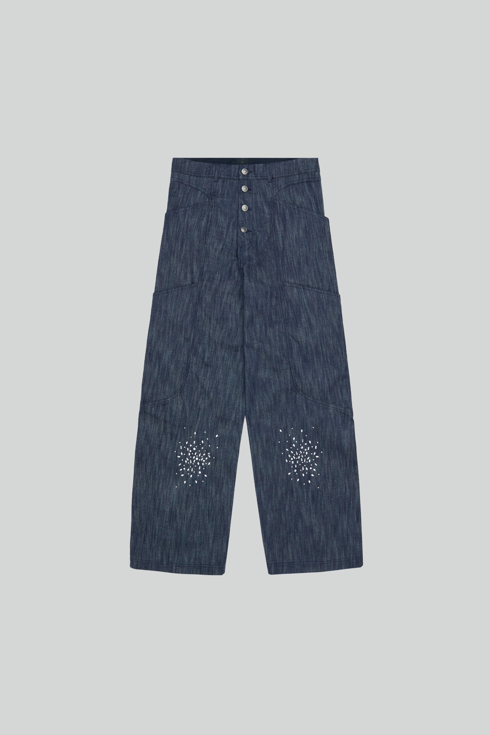 Rhinestones Mantle Trousers