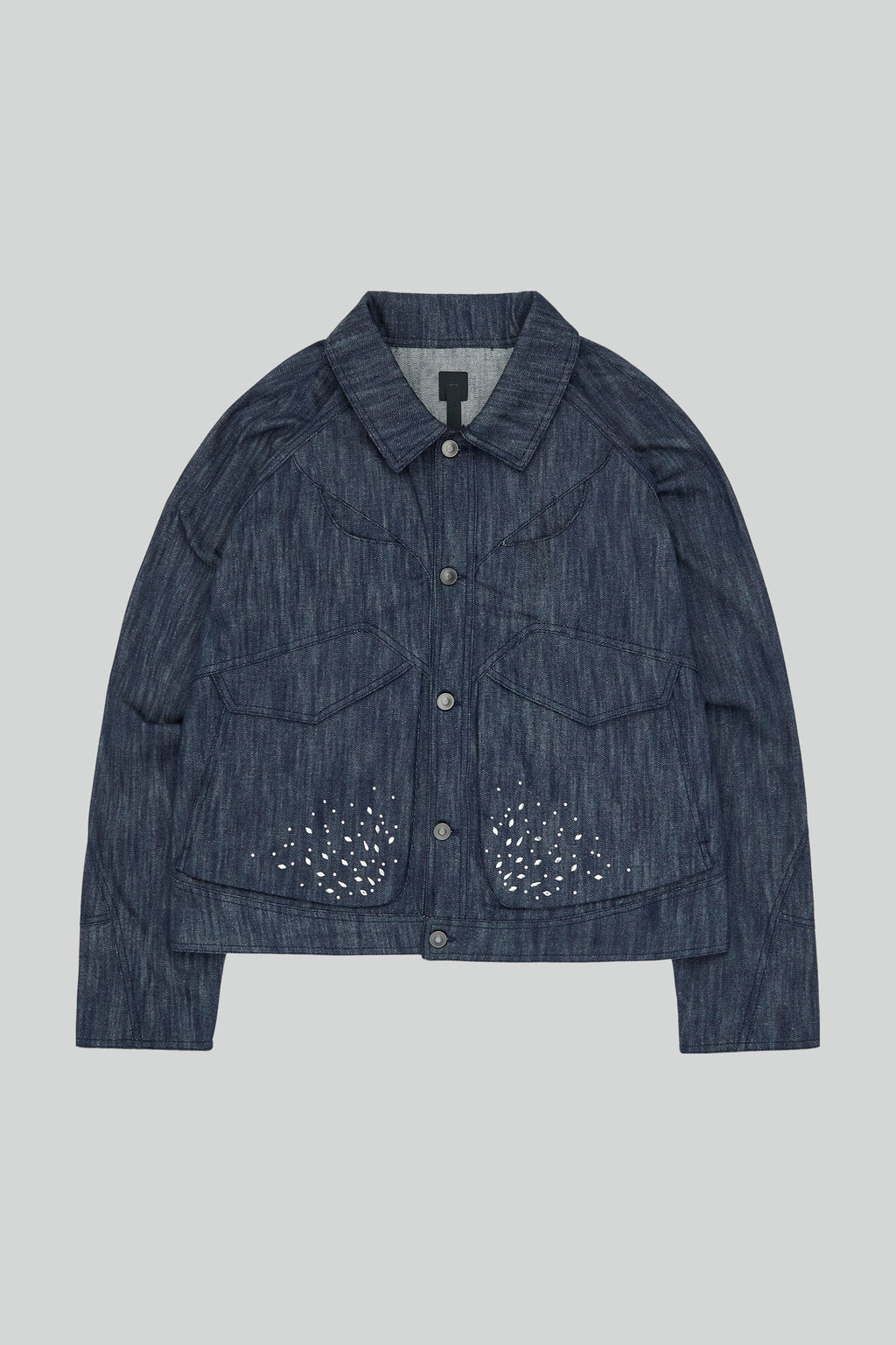 _J.L - A.L_ Rhinestones Mantle Jacket J304809-S-Multicolor