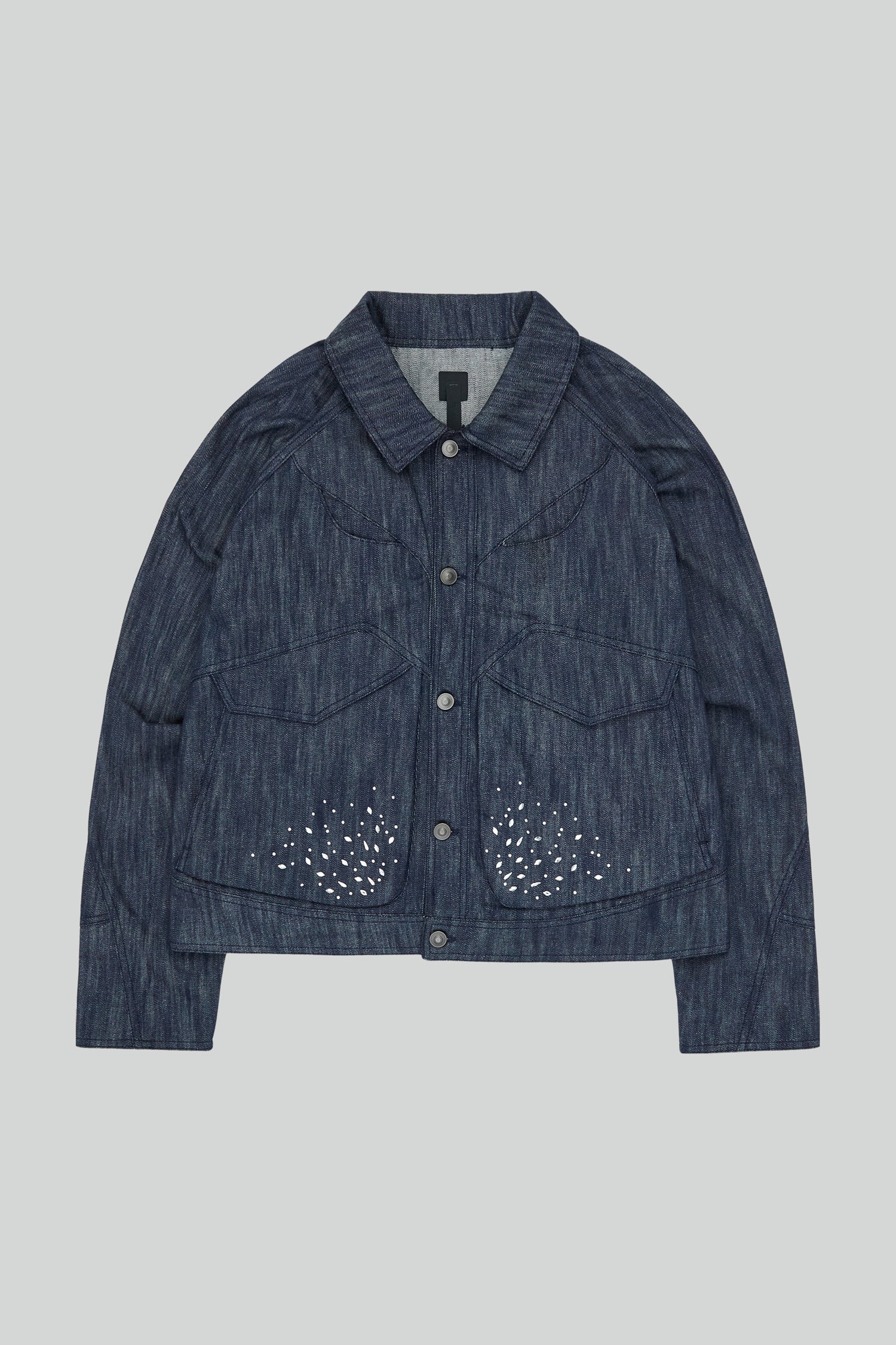_J.L - A.L_ Rhinestones Mantle Jacket J304809-M-Multicolor