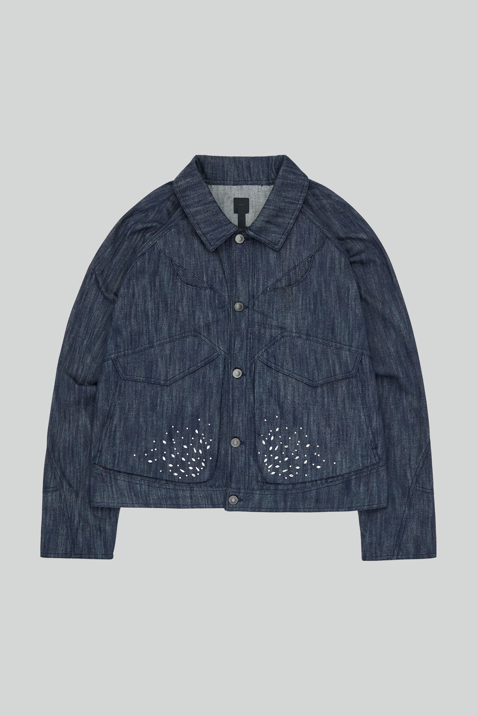 _J.L-A.L_ Rhinestones Mantle Jacket J304809-M-Multicolor
