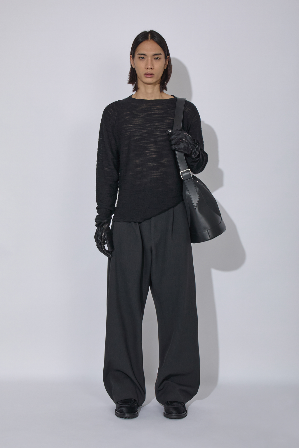 _J.L - A.L_ Valio Knitted Longsleeve J315786-S-Black