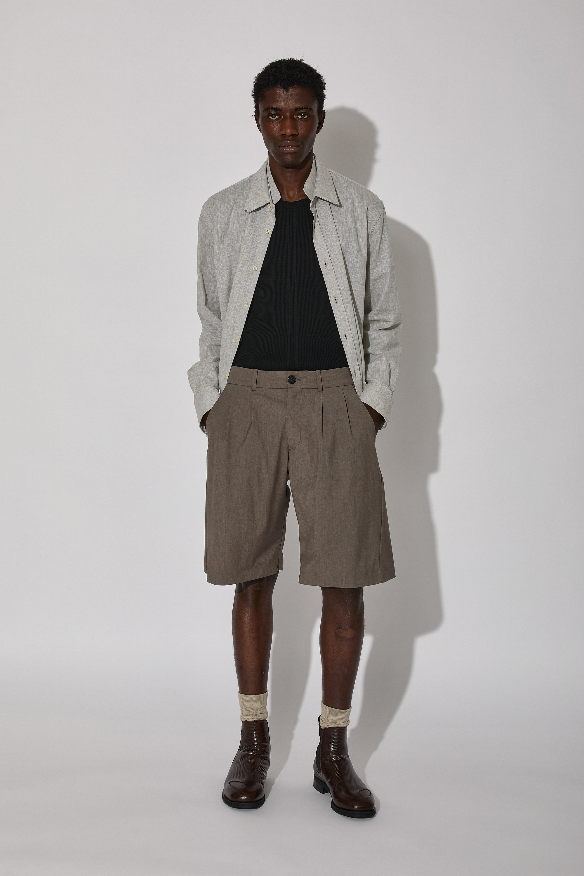 _J.L-A.L_ Mitre Shorts J327488-M-Grey