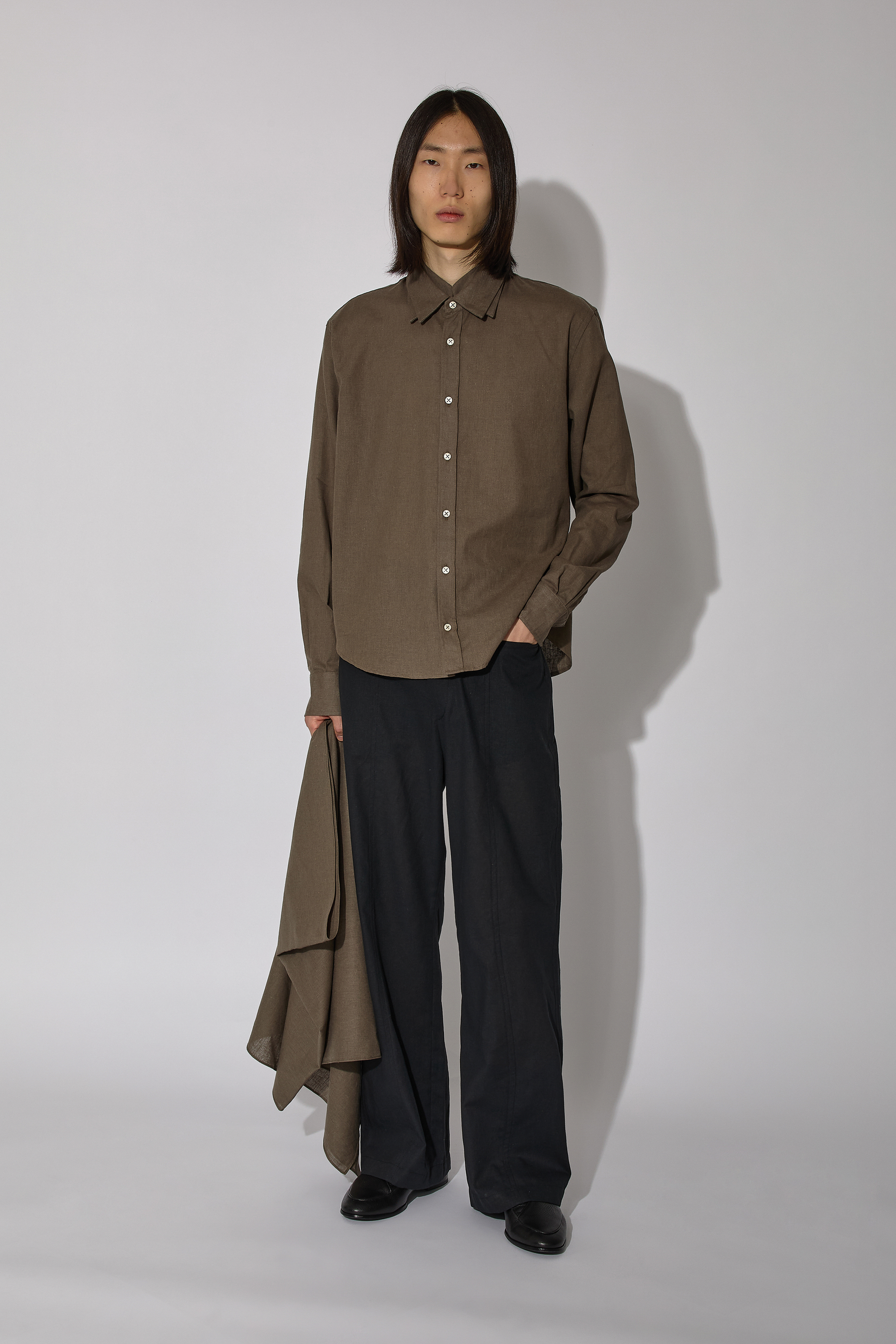 _J.L-A.L_ Triple Collar Shirt J327946-S-Brown