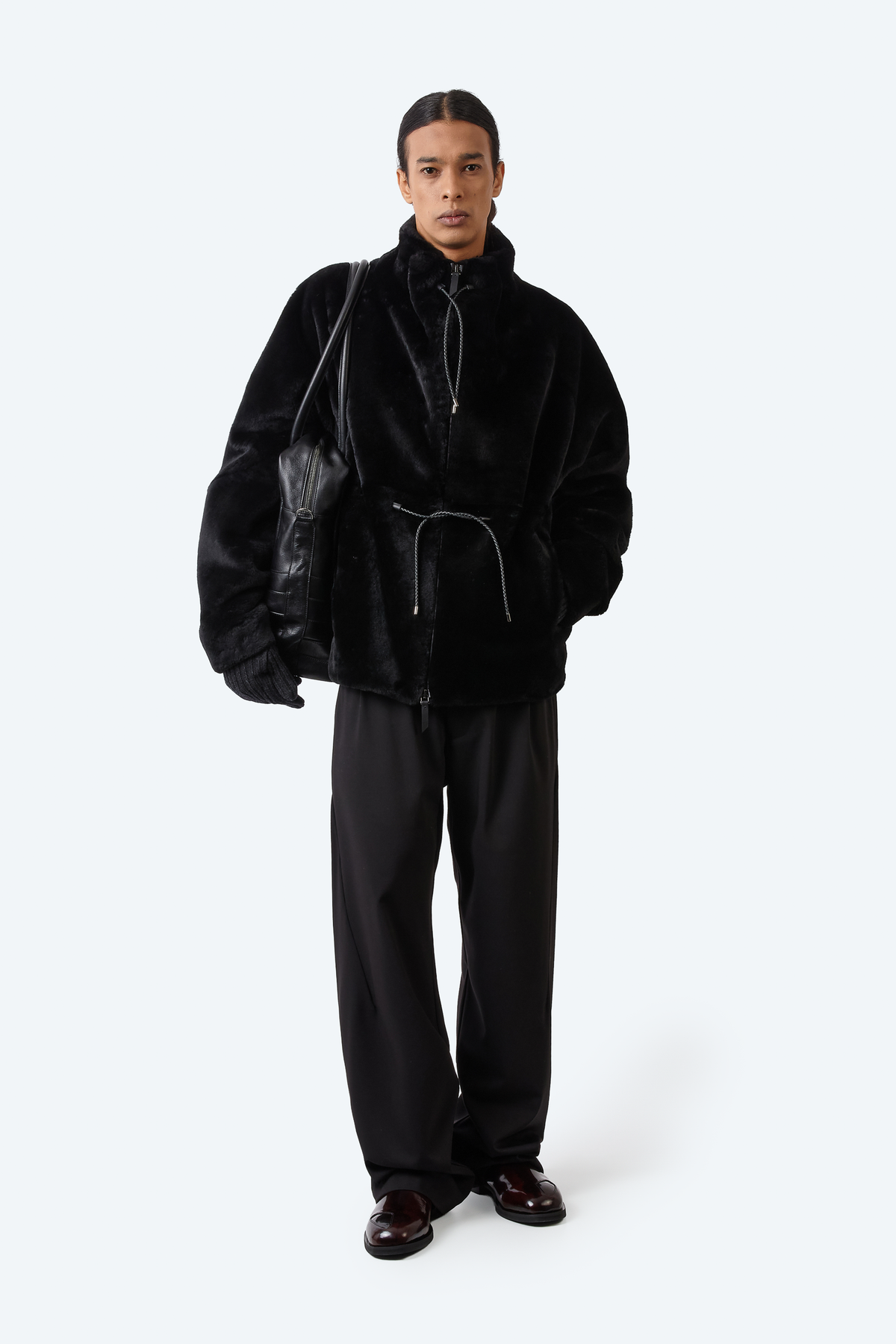 _J.L-A.L_ Shearling Valance Jacket J347962-M-Black front