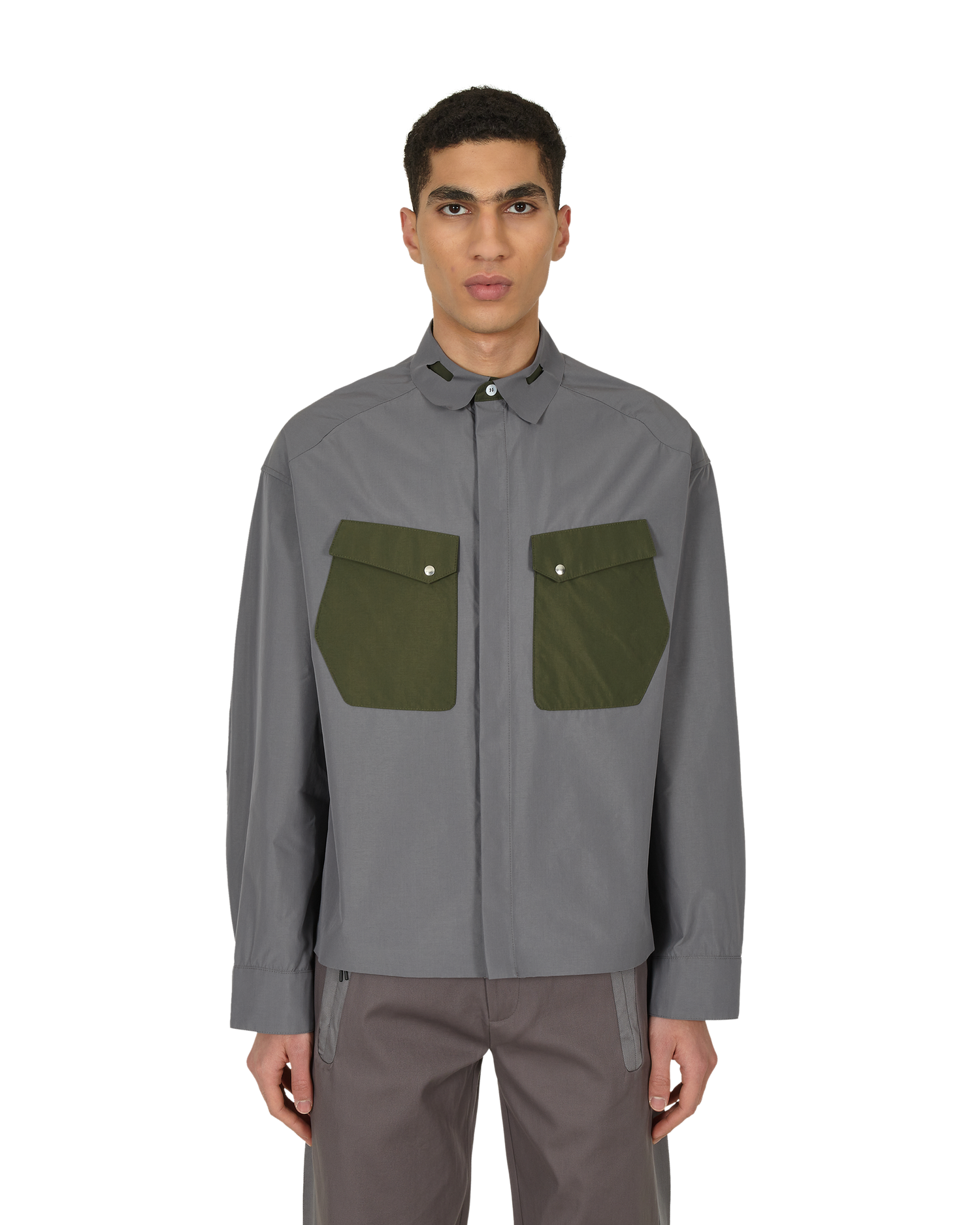 _J.L - A.L_ Cauter Shirt L/s J256248-XL-Grey